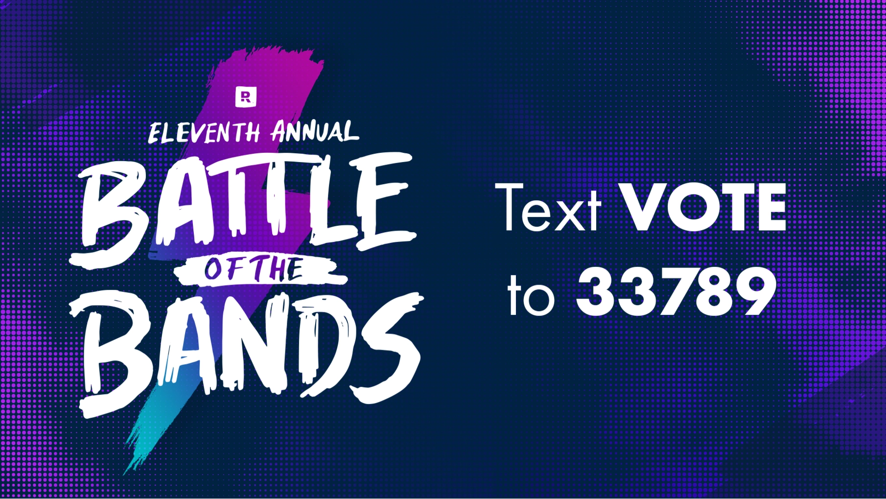 Battle of the Bands vote slide graphic
