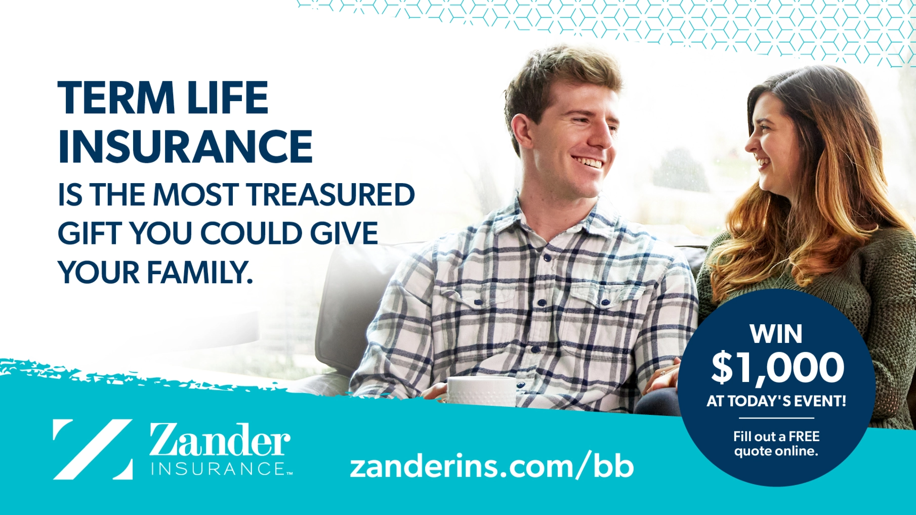 Business Boutique Zander Insurance ad slide graphic