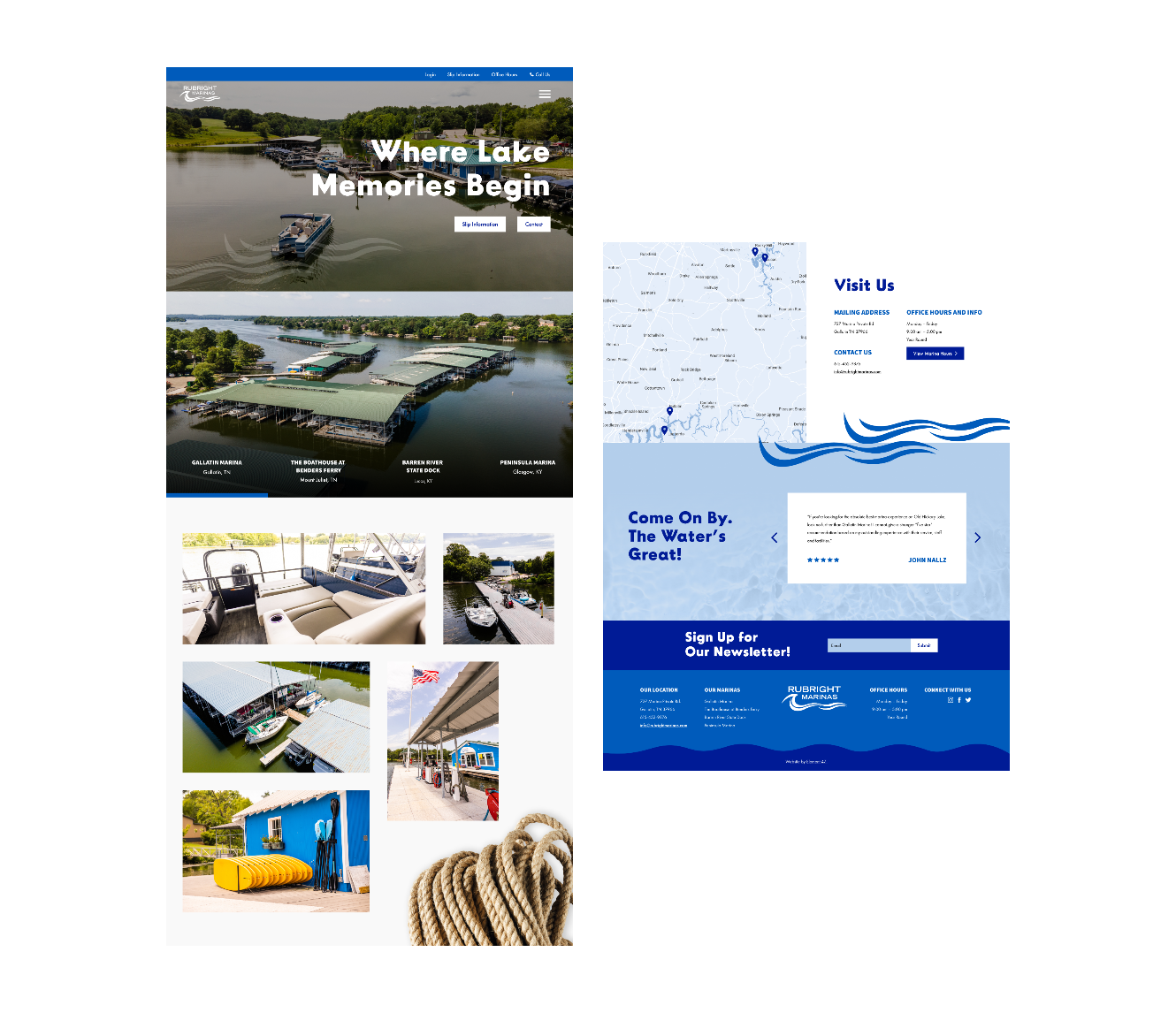 Clips from the Rubright Marinas homepage